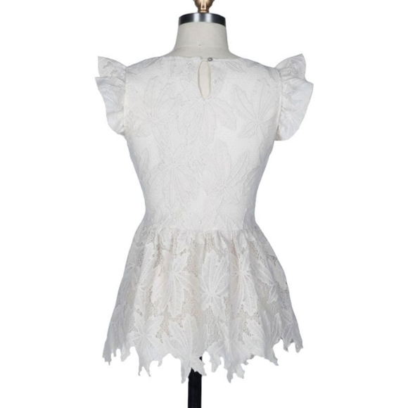 Lace peplum top - Picture 3 of 3